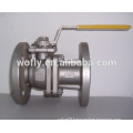 JIS Standard 2pc Flanged Ends Floating Ball Valve